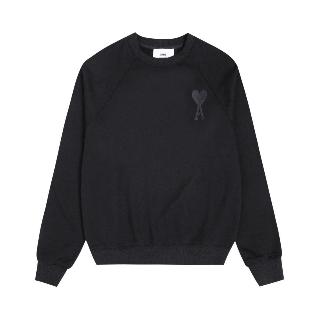 Ami Paris Sweatshirt SC Logo Black