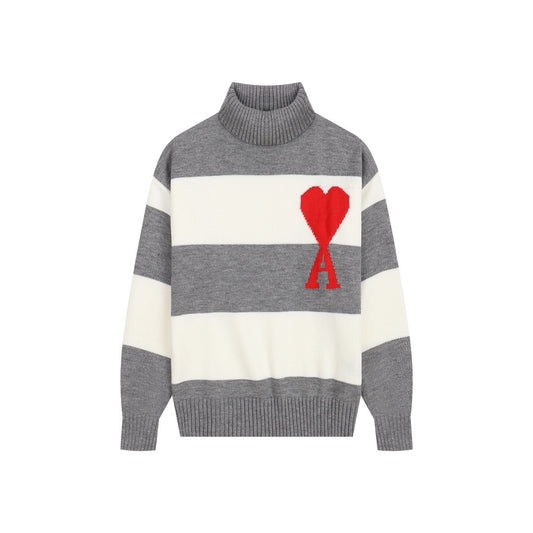 Ami Paris Red Ami De Coeur Sweater RS