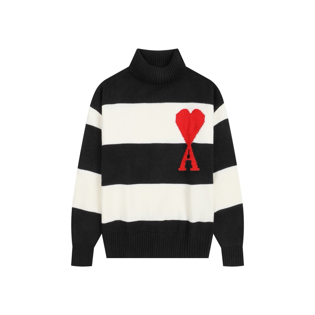 Ami Paris Red Ami De Coeur Sweater RS