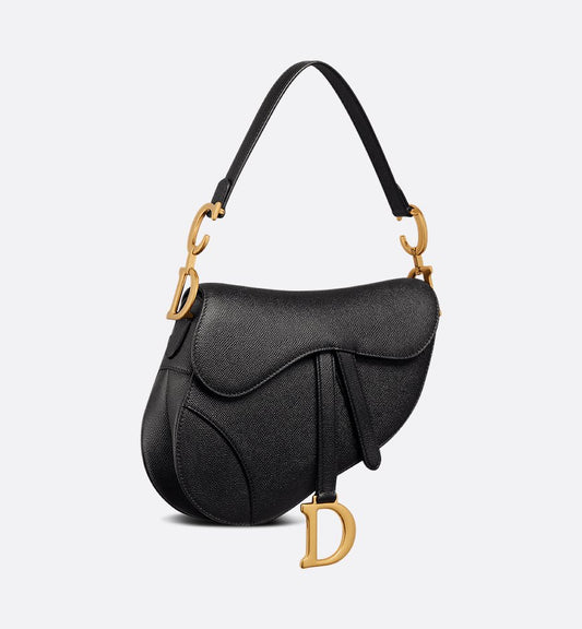 Saddle Bag with Strap Black