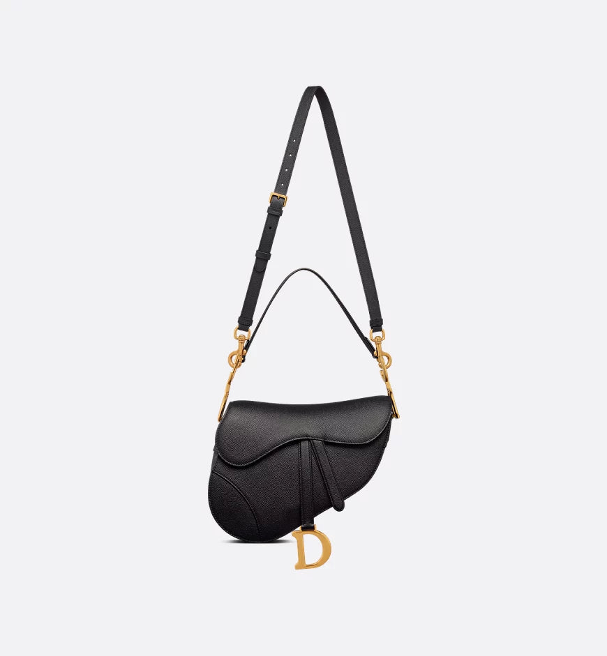 Saddle Bag with Strap Black