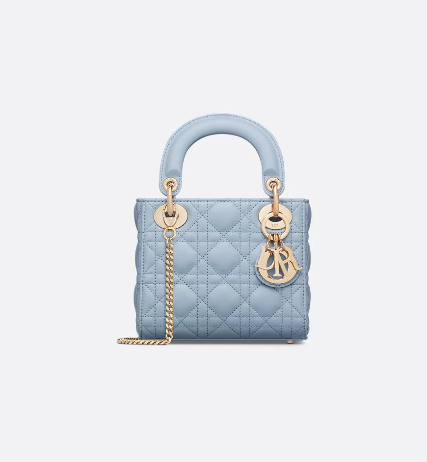 Mini Lady Dior Bag Pale Blue