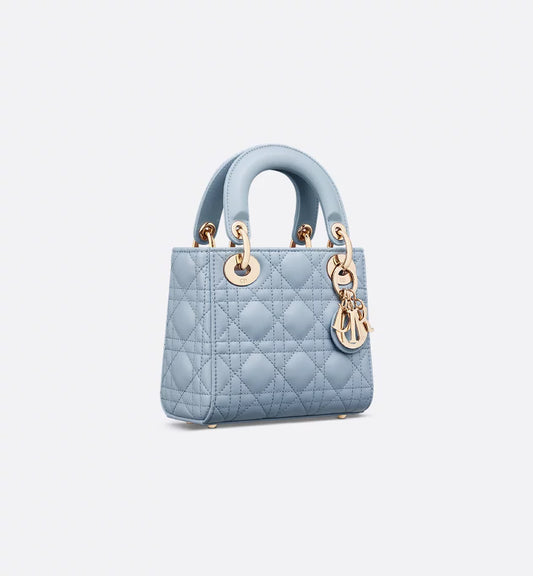 Mini Lady Dior Bag Pale Blue