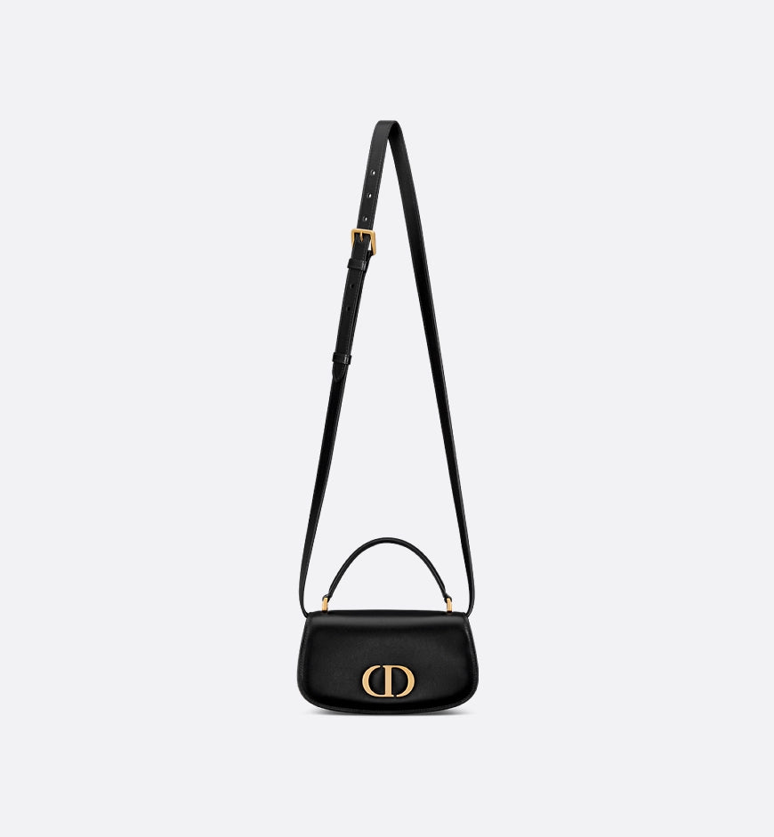 Small 30 Montaigne Avenue Top Handle Bag Black