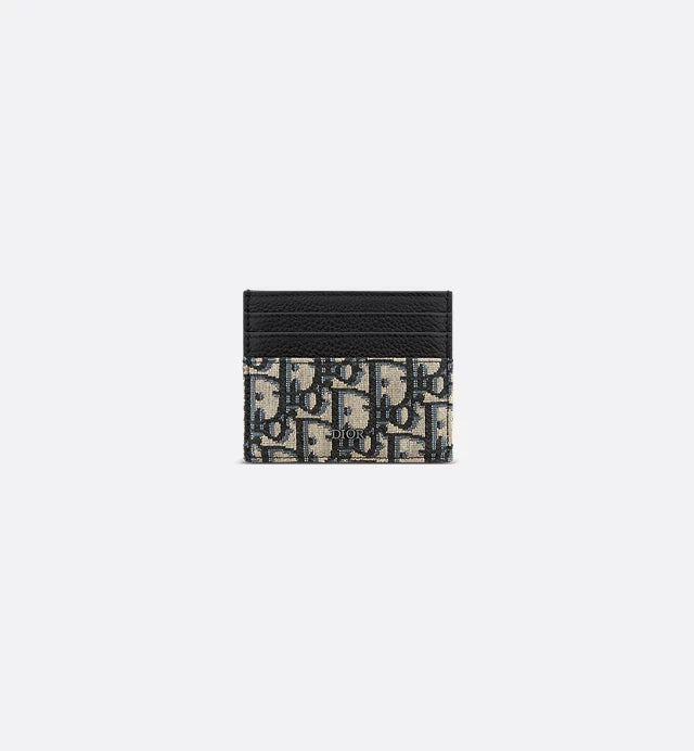 Dior Card Holder Oblique Jacquard