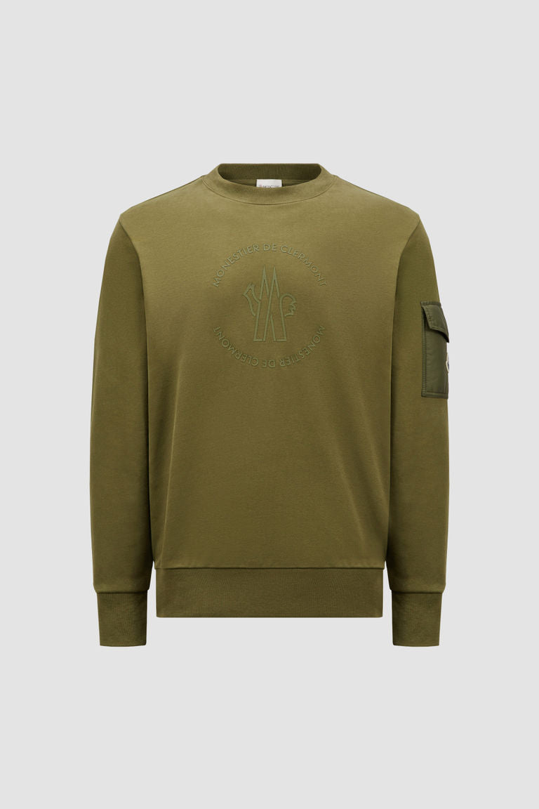 Cargo Sweatshirt Men Turquoise Moncler