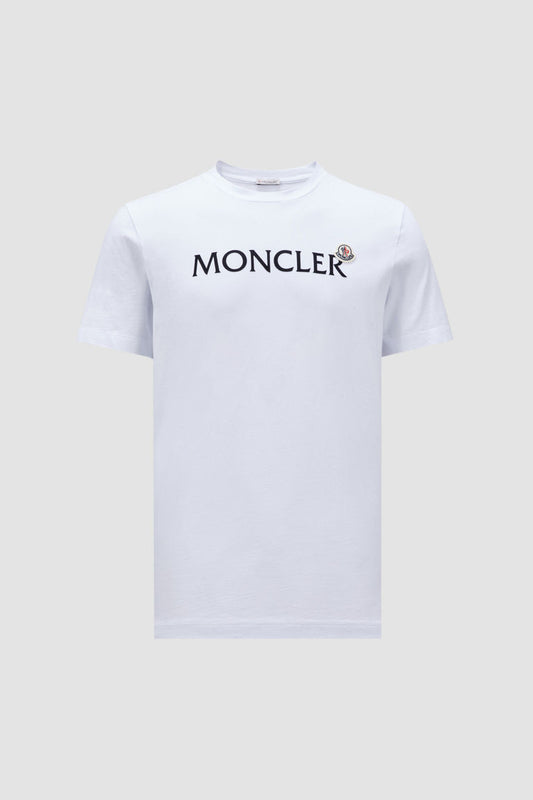 Flocked Logo T-Shirt Men White