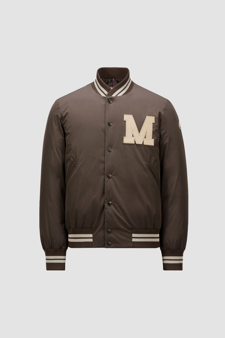 Lateltin Down Varsity Jacket Men Brown