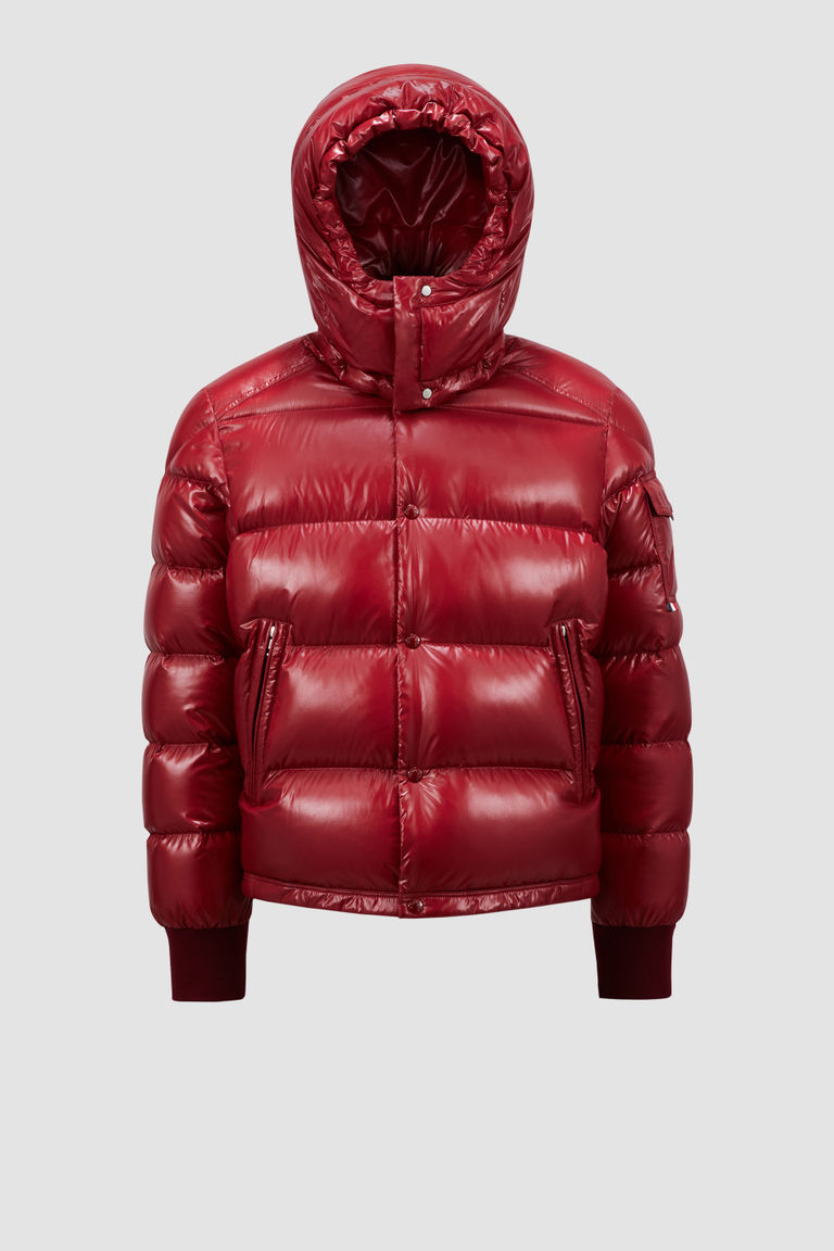 Maljasset Short Down Jacket Men Dark Red