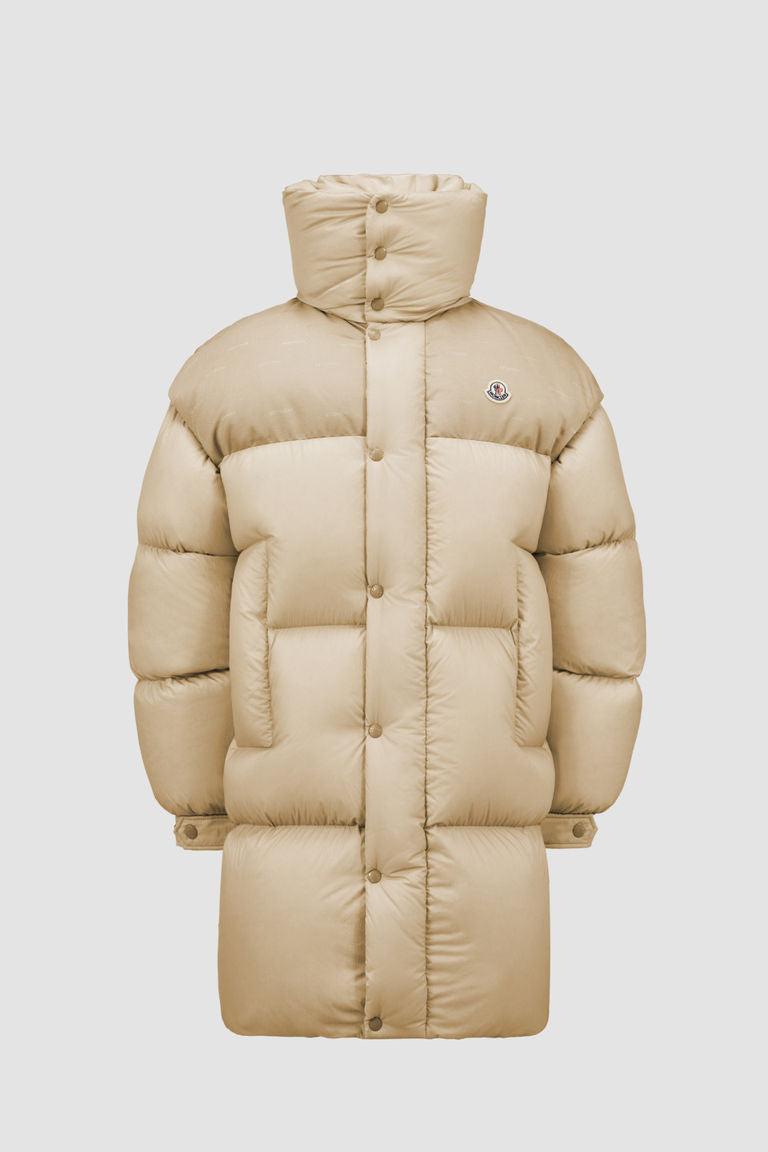 Moncler Verone Long Down Jacket Gender Neutral Sand Seige