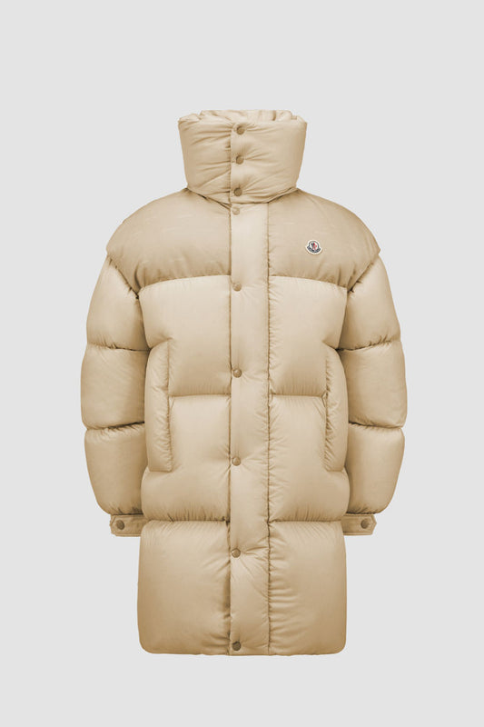 Moncler Verone Long Down Jacket Gender Neutral Sand Seige