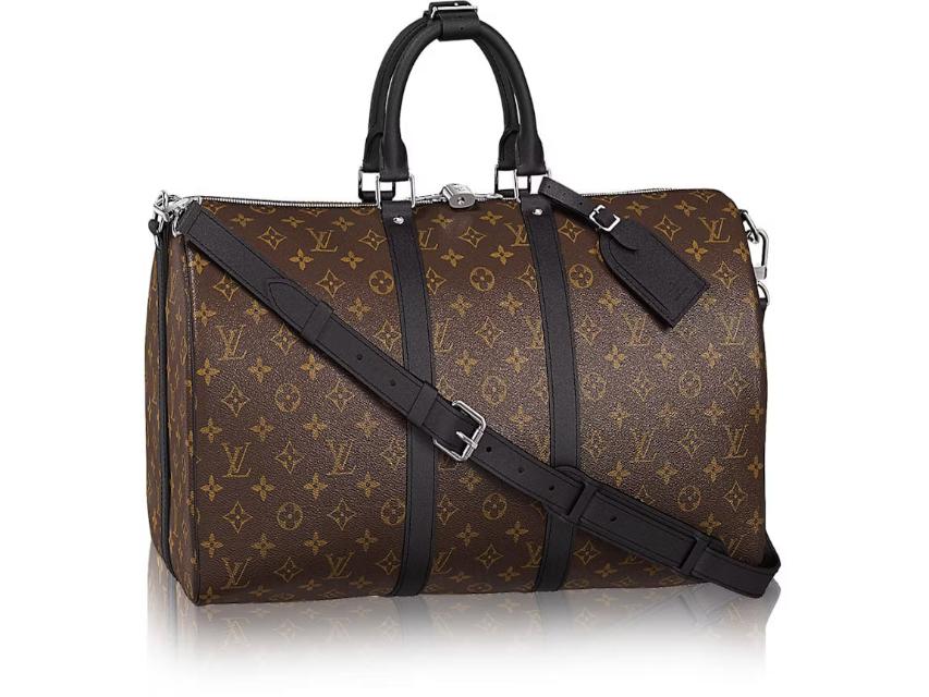 Louis Vuitton Keepall Bandouliere Monogram Macassar 55 Brown/Black