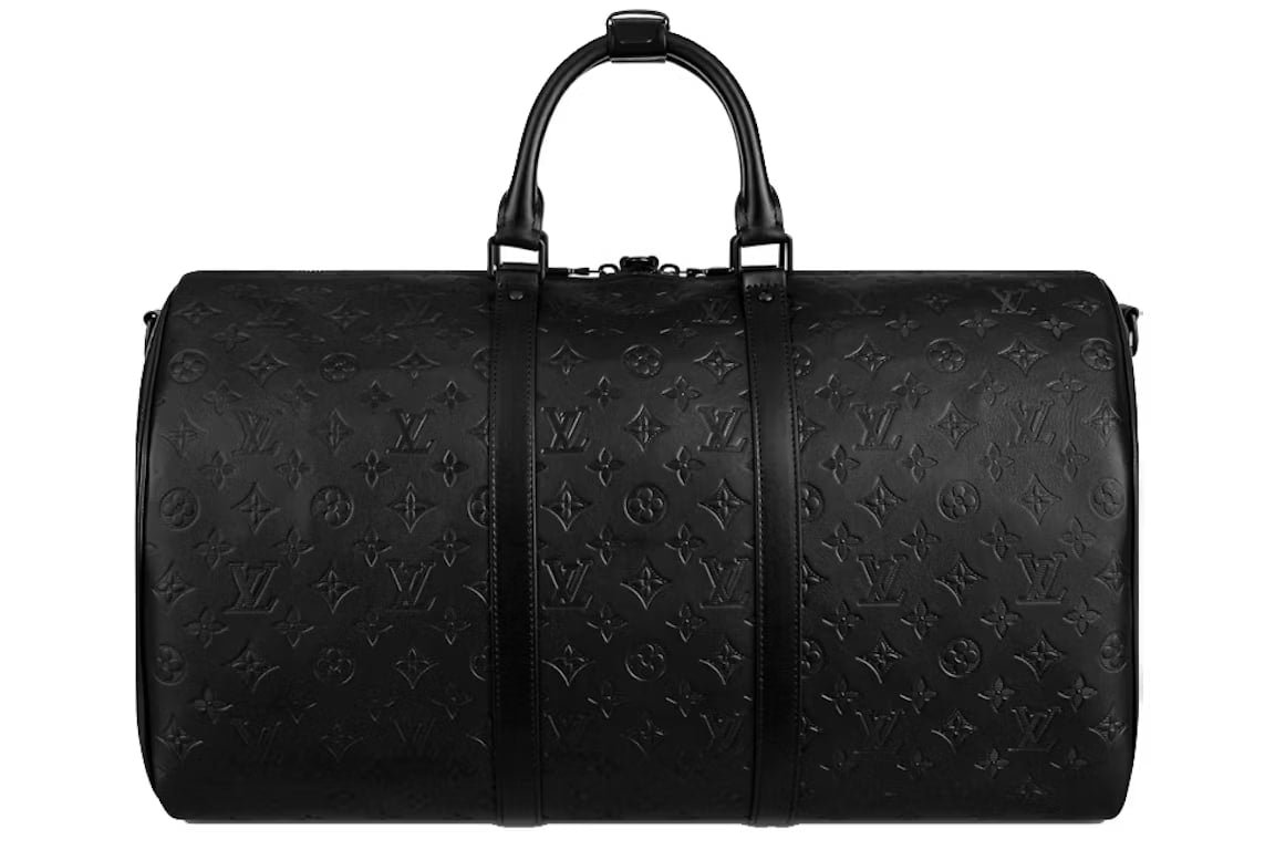 Louis Vuitton Keepall Bandouliere 50 Monogram Shadow Black