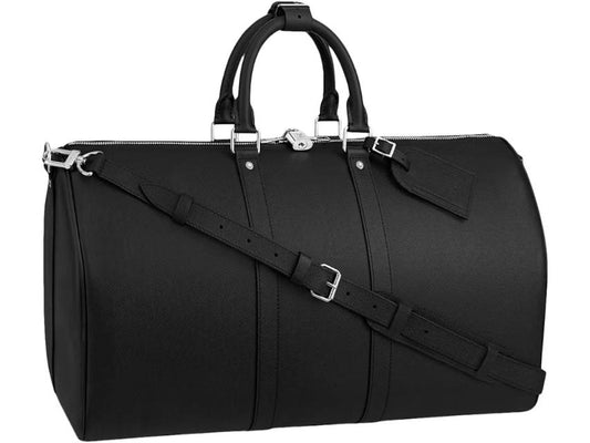 Louis Vuitton Keepall Bandouliere Taiga Leather 50 Black