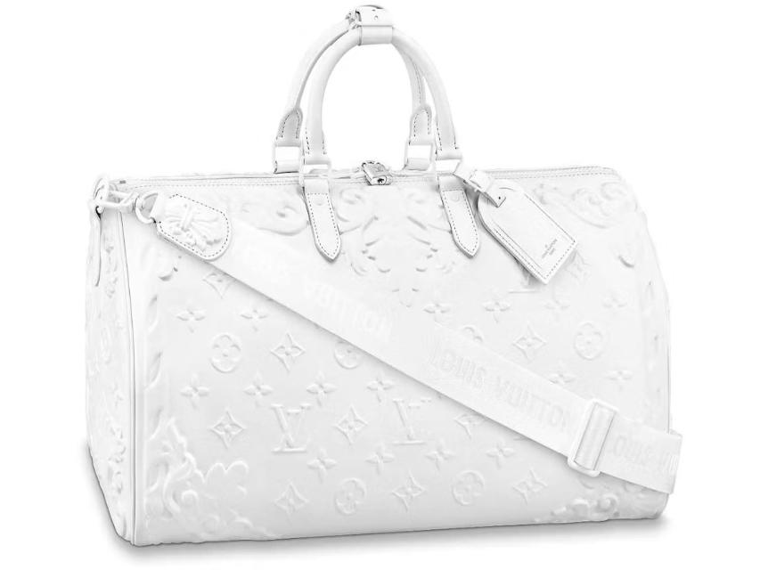 Louis Vuitton Keepall Bandouliere 50 Optic White