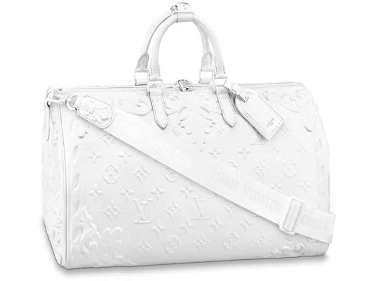 Louis Vuitton Keepall Bandouliere 50 Optic White