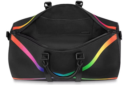 Louis Vuitton Keepall Bandouliere Taiga 50 Black/Rainbow