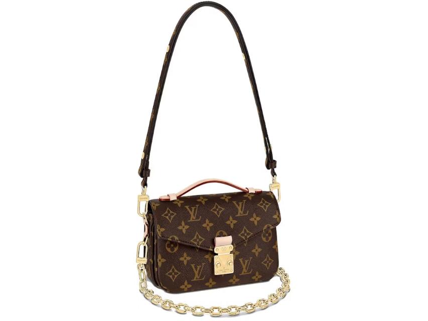 Louis Vuitton Pochette Métis East West Monogram Canvas Brown