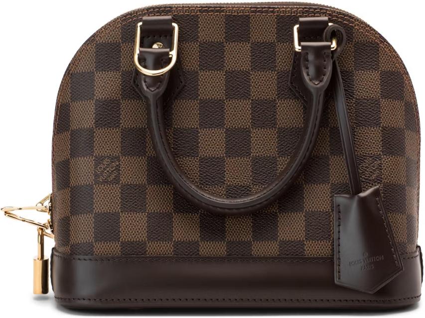 Louis Vuitton Alma Damier Ebene BB Cerise Lining