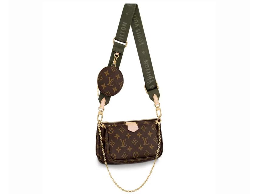 Louis Vuitton Multi Pochette Accessoires Monogram Khaki