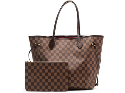 Louis Vuitton Neverfull Damier Ebene MM Cerise Lining