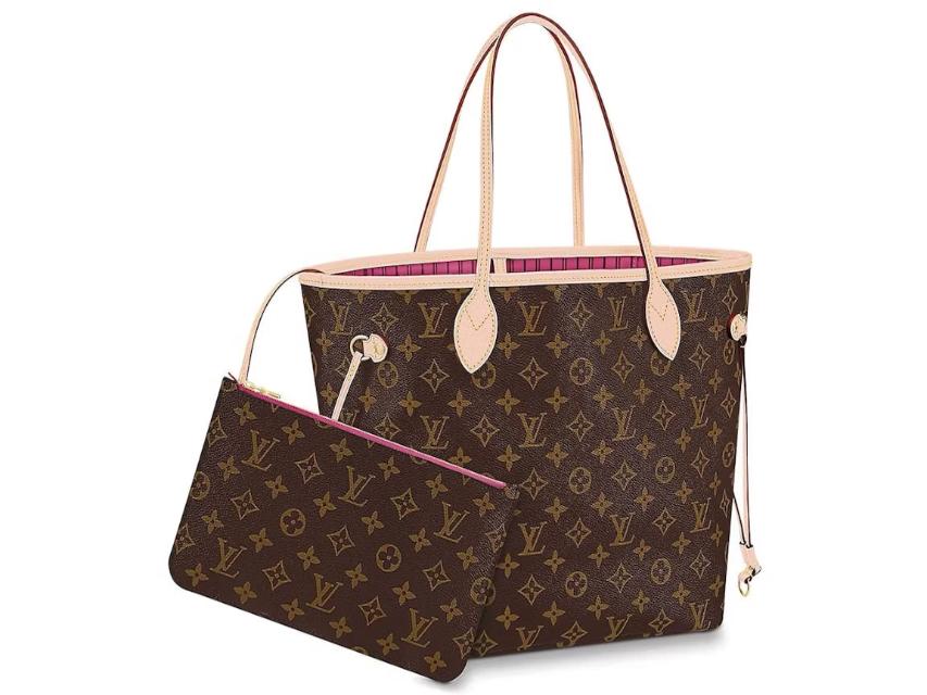 Louis Vuitton Neverfull Monogram MM Pivoine Lining