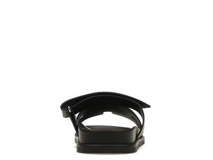 Hermes  Chypre Sandal Noir Calfskin Leather