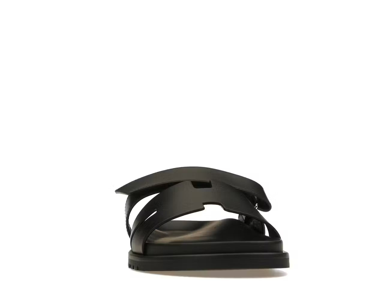 Hermes  Chypre Sandal Noir Calfskin Leather