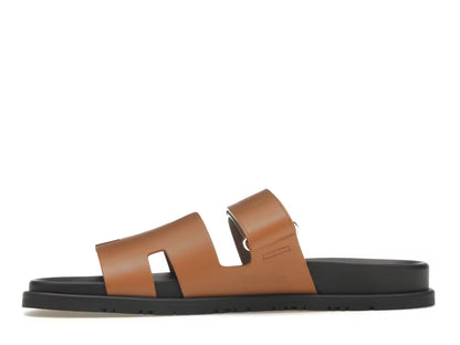 Hermes Chypre Sandal Naturel Black Smooth Calfskin Leather