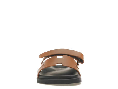 Hermes Chypre Sandal Naturel Black Smooth Calfskin Leather