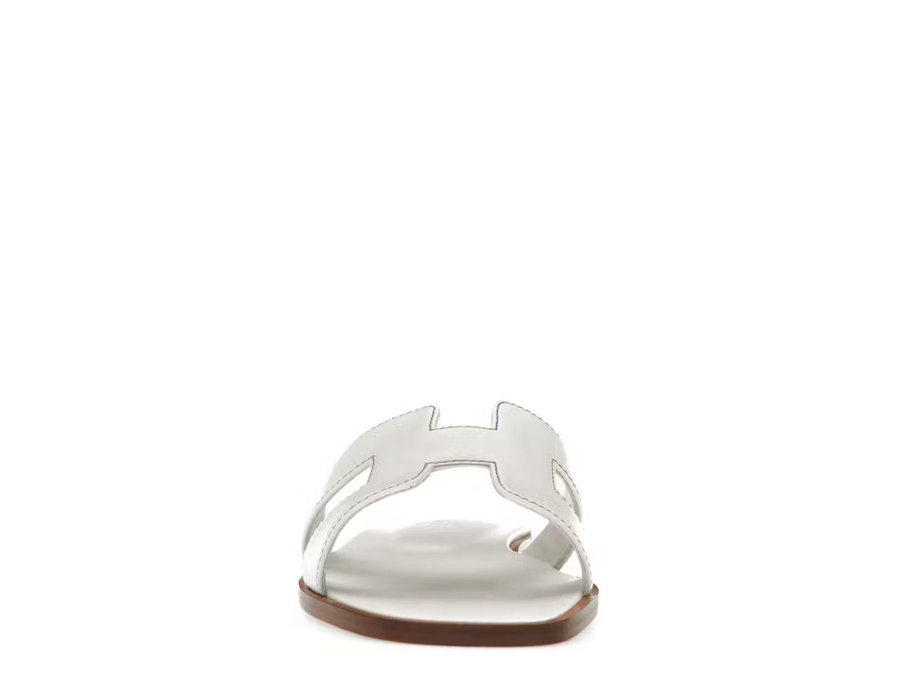 Hermes Oran Sandal Blanc Box Calfskin Leather