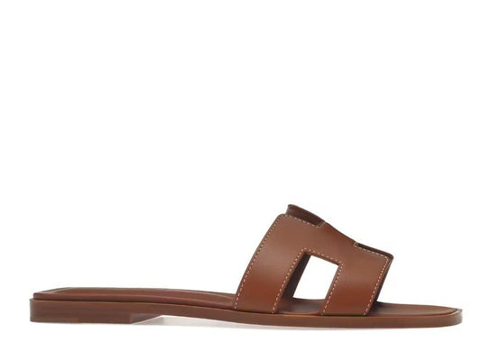 Hermes Oran Sandal Gold Box Calfskin Leather