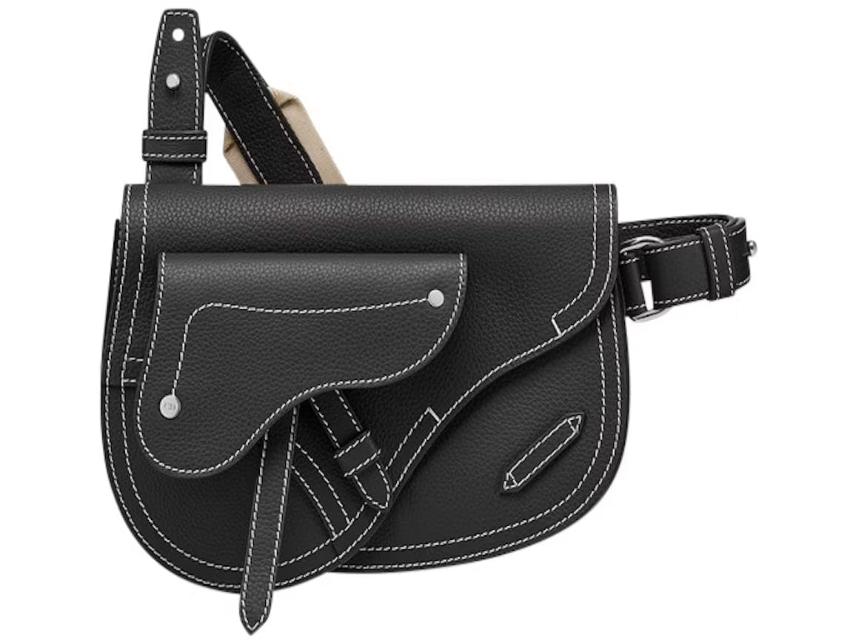 Dior x Kaws Pouch Saddle Black