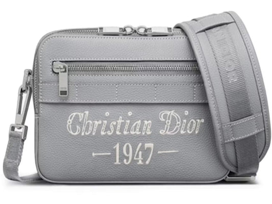 Dior by Birkenstock Christian Dior 1947 Signature Safari Messenger Bag Dior Gray