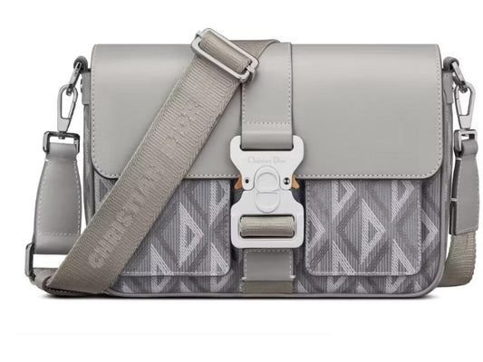 Dior Hit The Road Shoulder Bag Diamond CD Grey