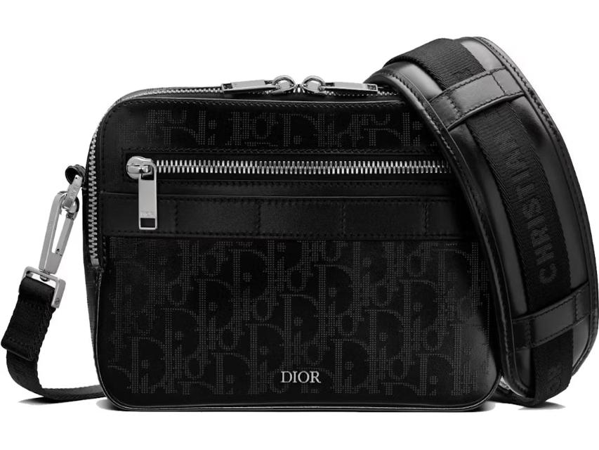 Dior Safari Messenger Bag Oblique Galaxy Black