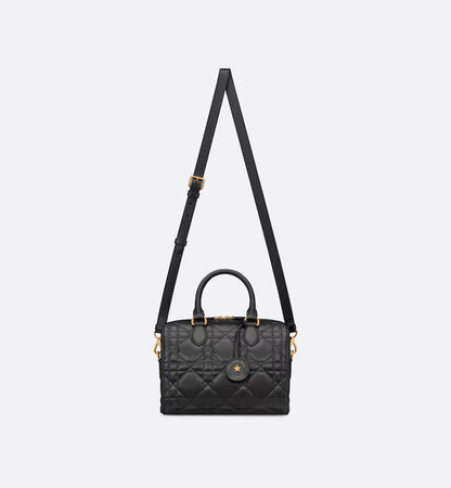 Dior Groove 25 Bag Black Macrocannage Calfskin