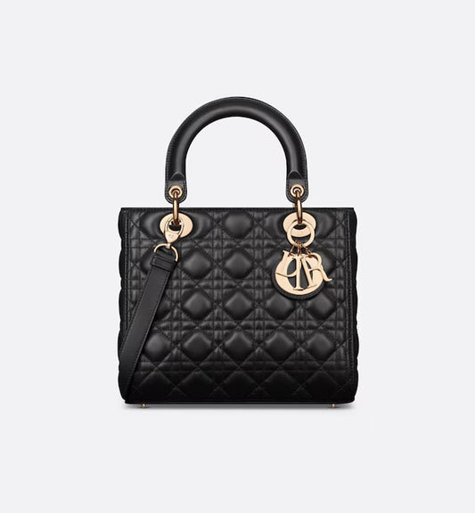 Dior Medium Lady D-Joy Bag Black Cannage