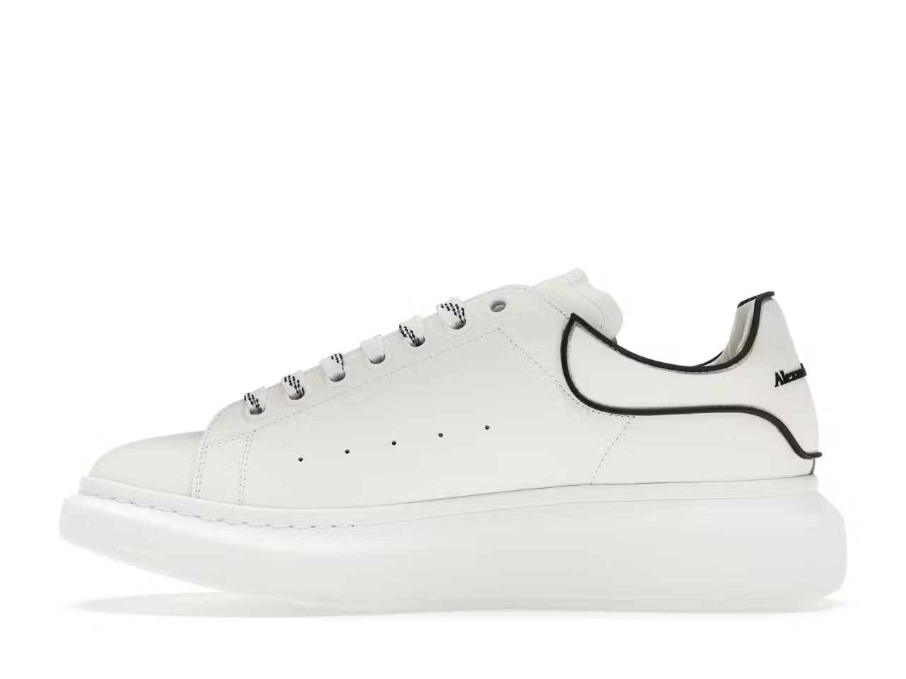 Alexander McQueen Oversized White Black Trim