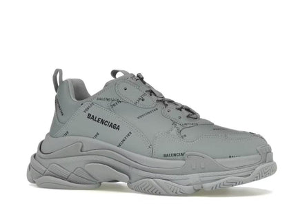 Balenciaga Triple S AllOver Logo Grey Black