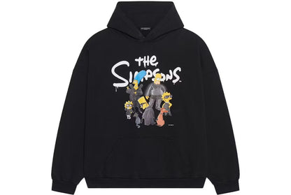 Balenciaga x The Simpsons Wide Fit Hoodie Black