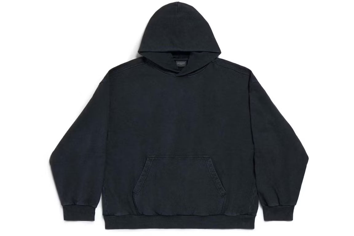 Balenciaga Political Stencil Oversized Hoodie Black/White