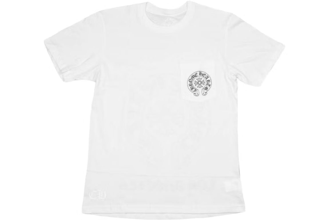 Chrome Hearts Horse Shoe Logo Pocket T-Shirt White