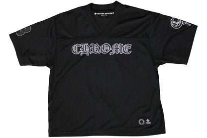 Chrome Hearts Mesh Stadium Football Jersey Black