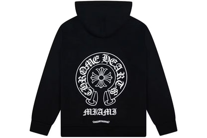 Chrome Hearts Miami Exclusive Zip Up Hoodie Black