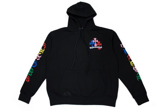 Chrome Hearts Multi Color Cross Cemetery Hoodie Black