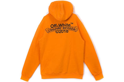 OFF-WHITE x Chrome Hearts 2018 Hoodie Orange/Black