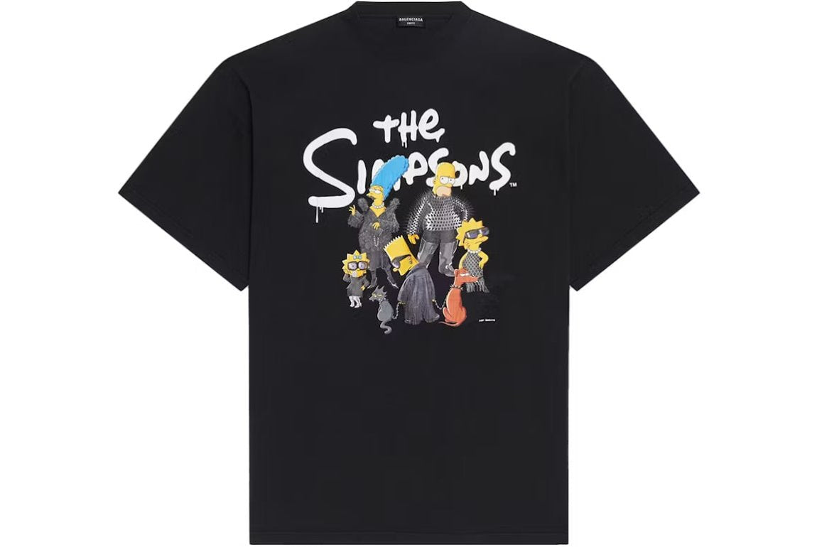 Balenciaga x The Simpsons Oversized T-Shirt Black