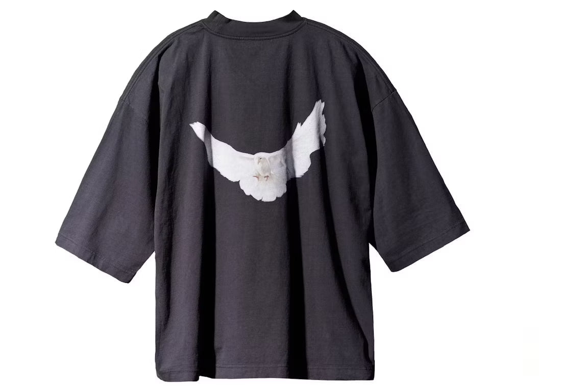 Yeezy Gap Engineered by Balenciaga Dove 3/4 Sleeve Tee Washed Black