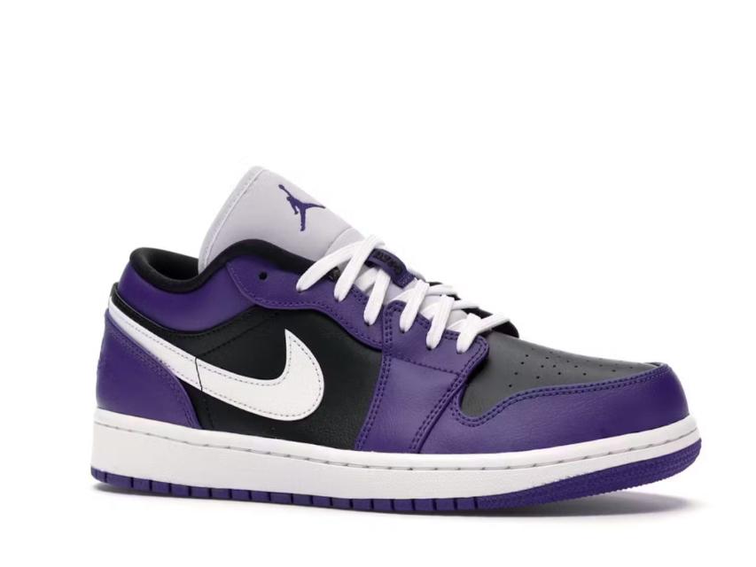 Air Jordan 1 Low Court Purple Black